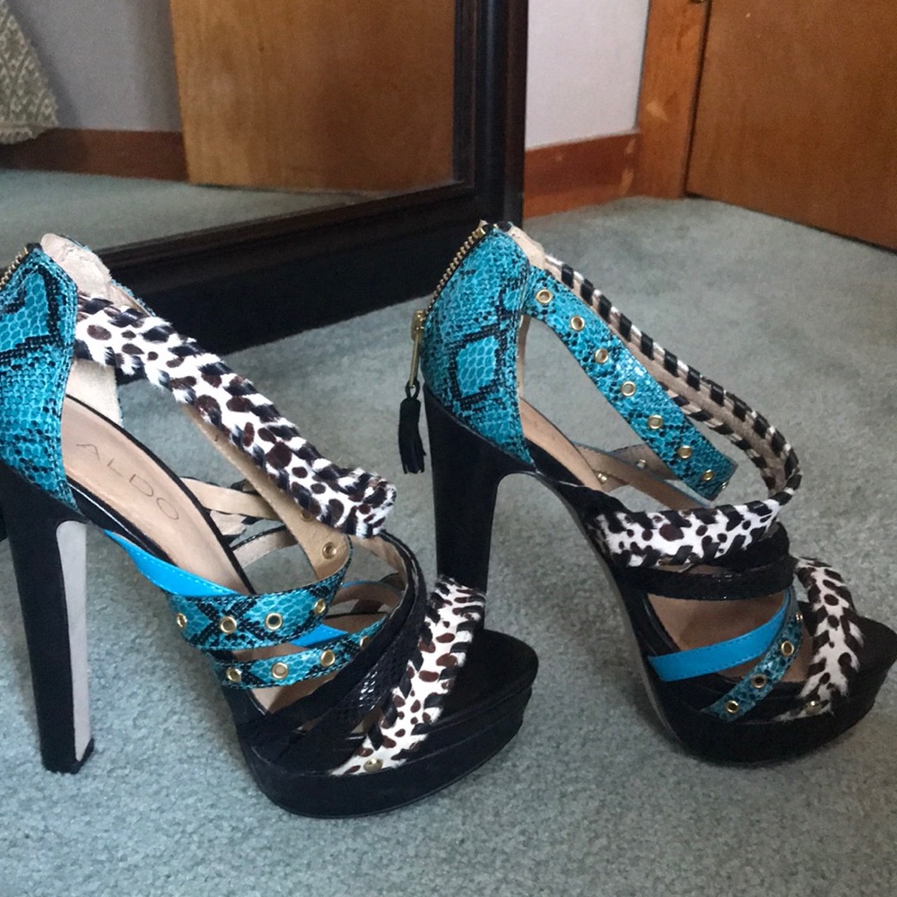 Aldo leopard heels